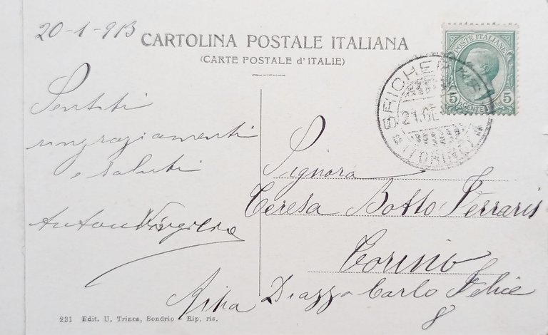 Cartolina - Sala di conversazione dei Bagni di Bormio - …