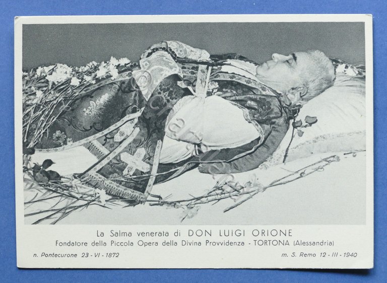 Cartolina - Salma venerata di Don Luigi Orione - Tortona …
