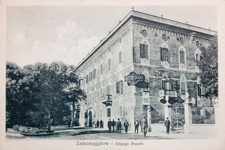 Cartolina - Salsomaggiore - Albergo Grande - 1929 | Immagine Gallery 3