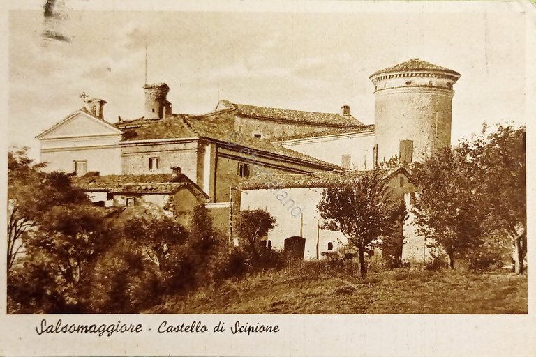 Cartolina - Salsomaggiore - Castello di Scipione - 1930 ca.