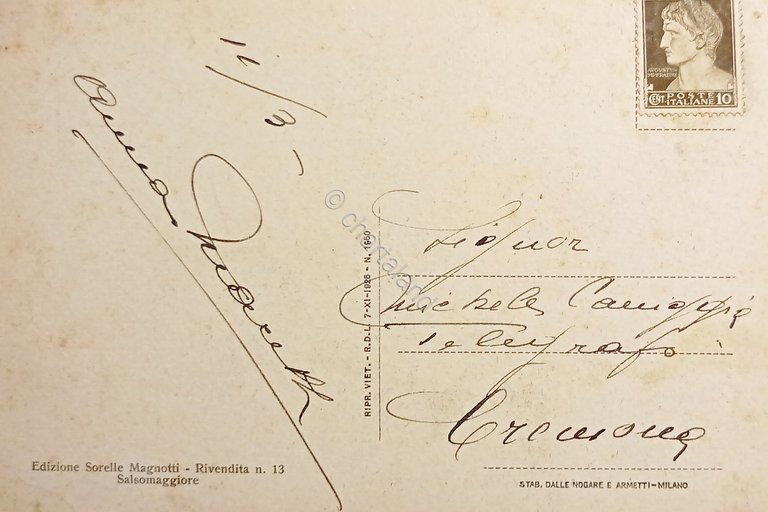 Cartolina - Salsomaggiore - Castello di Scipione - 1930 ca.