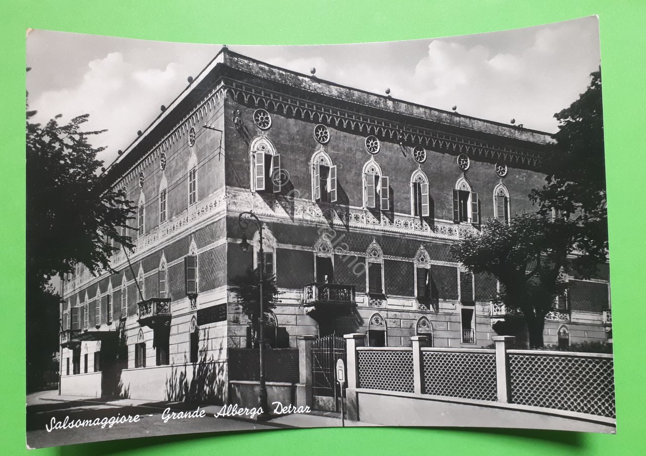 Cartolina - Salsomaggiore - Grande Albergo Detraz - 1954