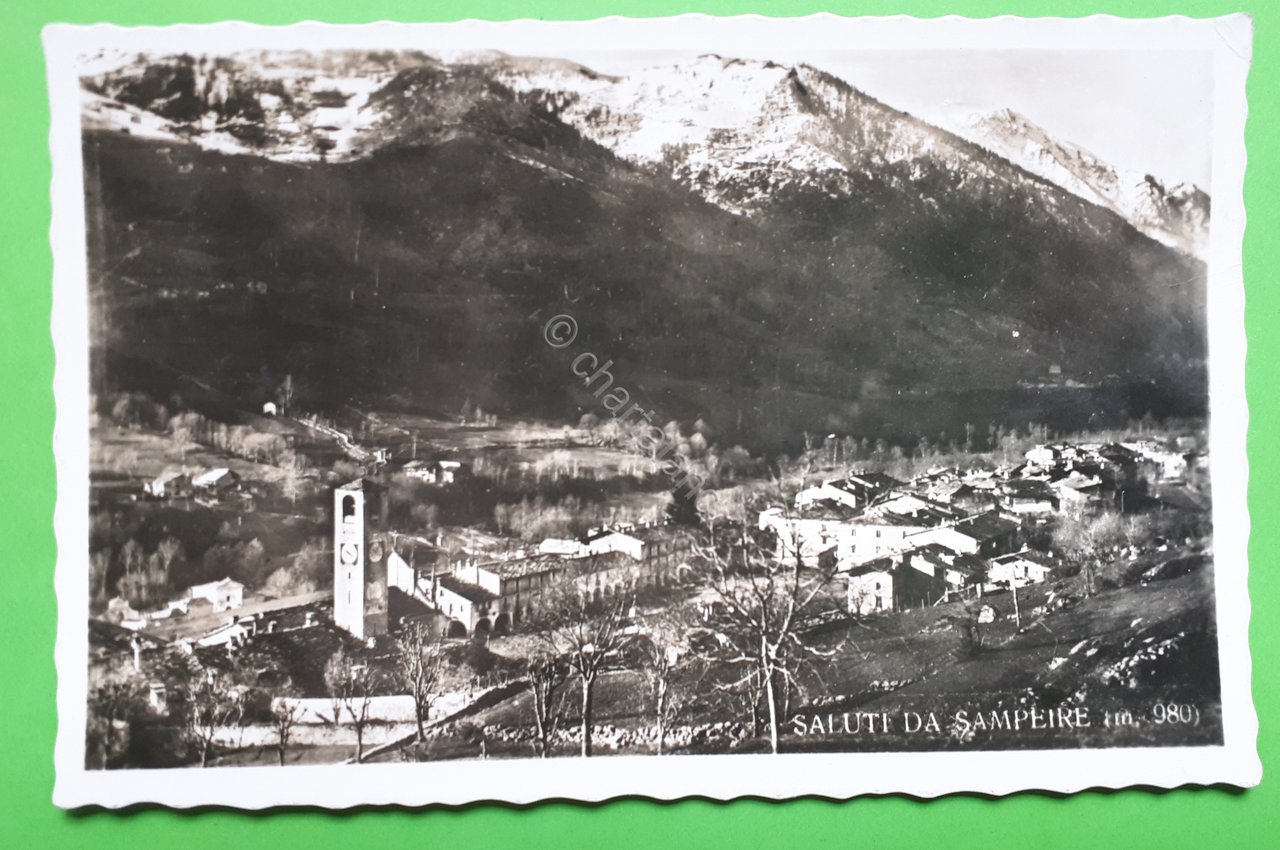 Cartolina - Salute da Sampeyre - 1940 ca.