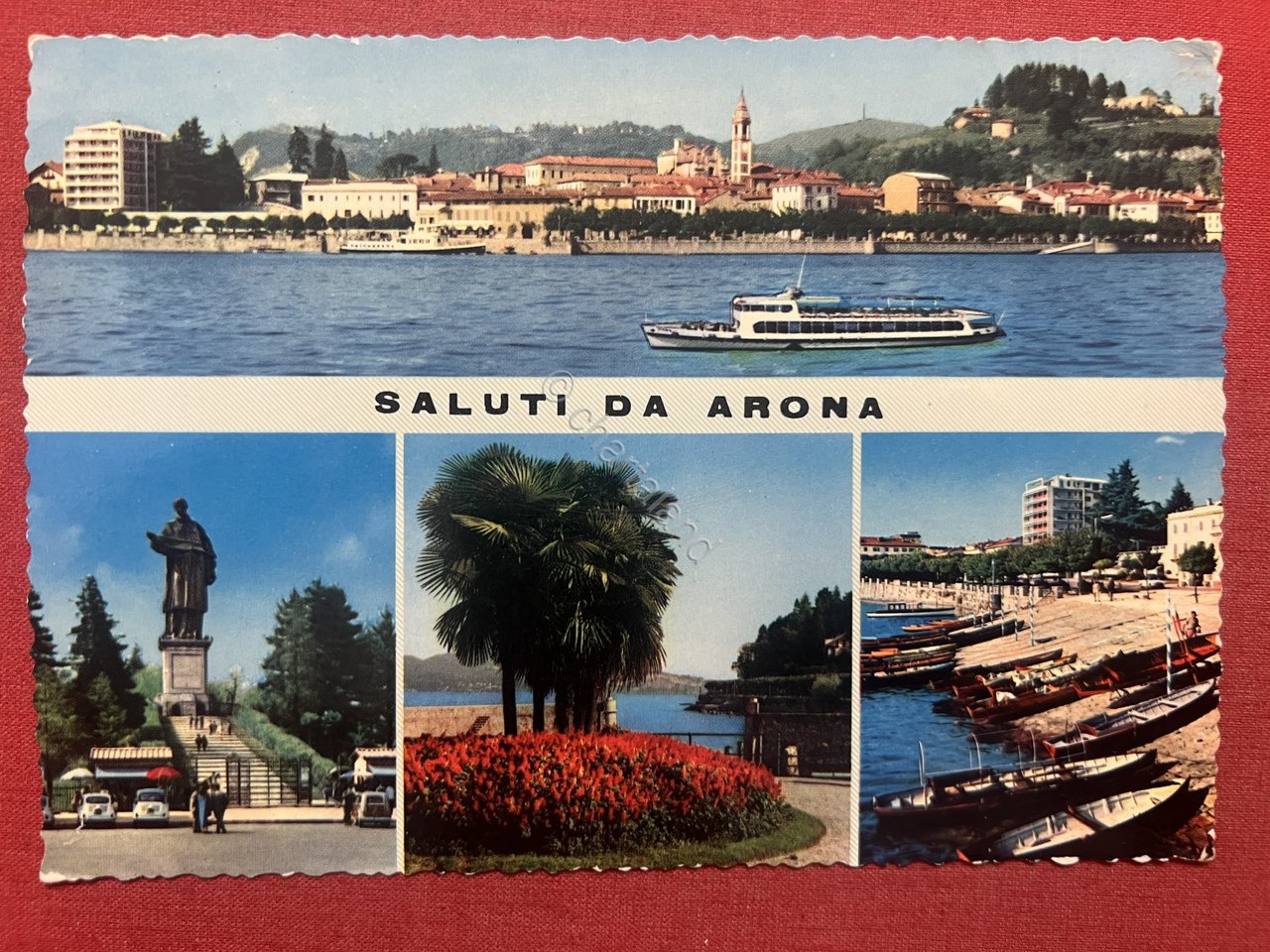 Cartolina - Saluti da Arona ( Novara ) - Vedute …