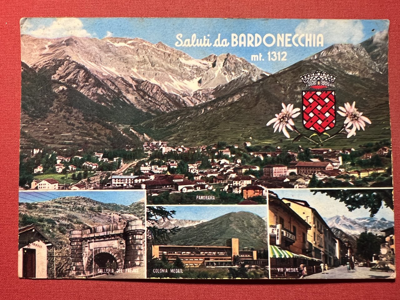 Cartolina - Saluti da Bardonecchia - Vedute diverse - 1960