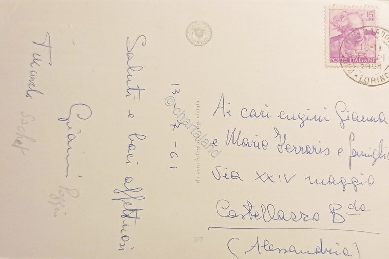 Cartolina - Saluti da Bardonecchia - Vedute diverse - 1961