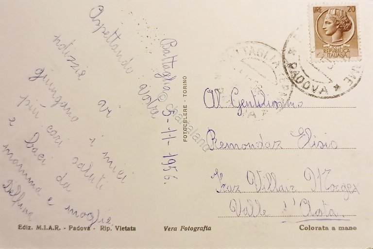 Cartolina - Saluti da Battaglia Terme - Vedute diverse - …