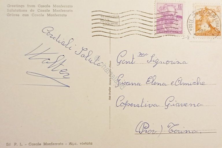 Cartolina - Saluti da Casale Monferrato - Vedute diverse - …