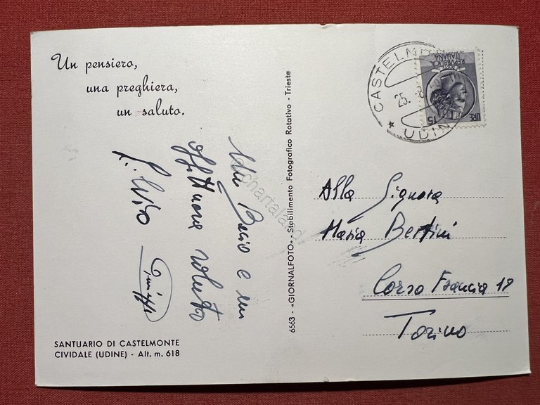 Cartolina - Saluti da Castelmonte ( Udine ) - Vedute …