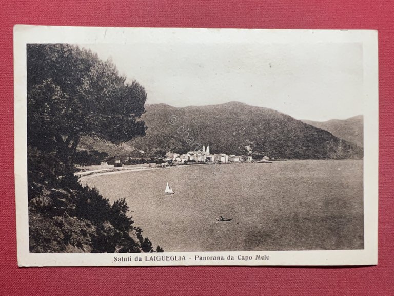 Cartolina - Saluti da Laigueglia - Panorama da Capo Mele …