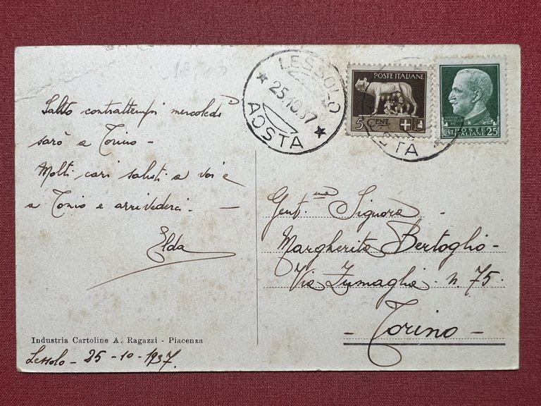 Cartolina - Saluti da Lessolo ( Torino ) - Panorama …