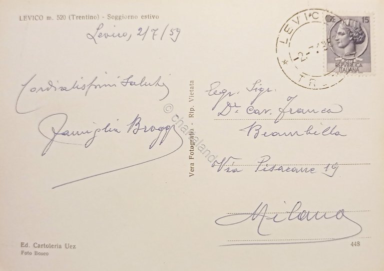 Cartolina - Saluti da Levico Terme - Vedute diverse - …