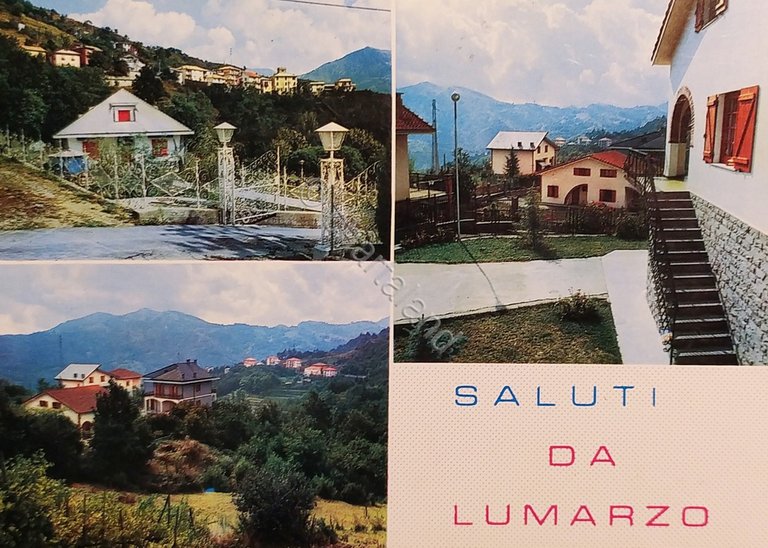 Cartolina - Saluti da Lumarzo - Vedute diverse - 1979