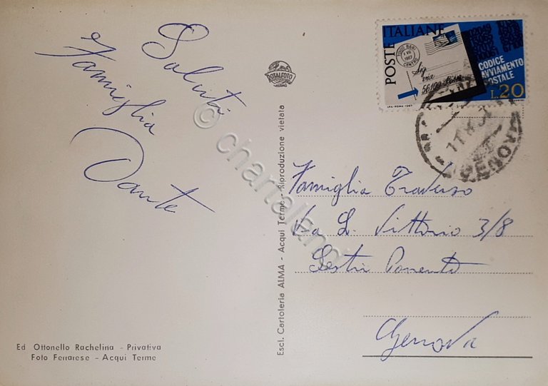 Cartolina - Saluti da Masone - 1957