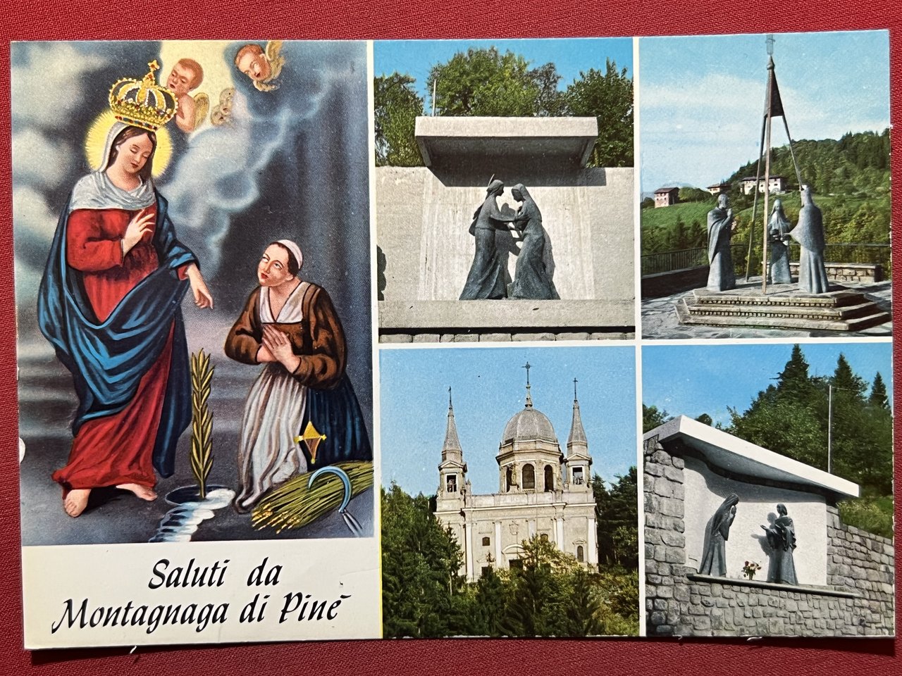 Cartolina - Saluti da Montagnaga di Pinè ( Trento ) …