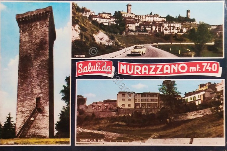 Cartolina - Saluti da Murazzano ( Cuneo ) - Vedute …
