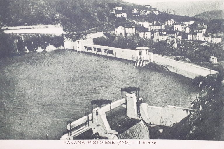 Cartolina - Saluti da Pavana Pistoiese - Il bacino - …