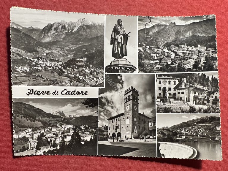 Cartolina - Saluti da Pieve di Cadore ( Belluno ) …