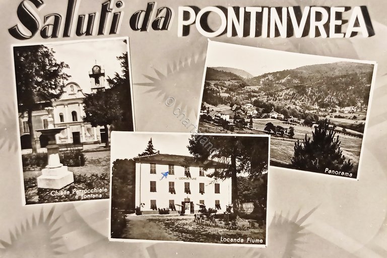 Cartolina - Saluti da Pontinvrea - Vedute diverse - 1962