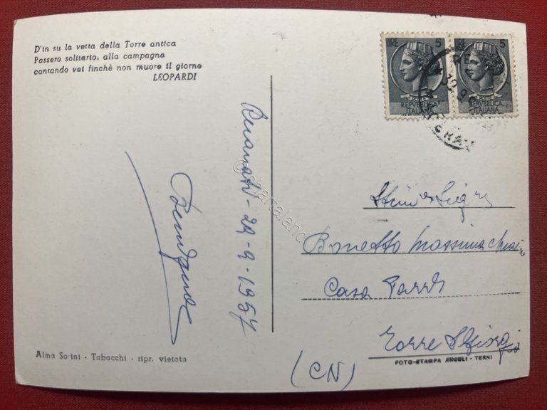 Cartolina - Saluti da Recanati ( Macerata ) - Vedute …