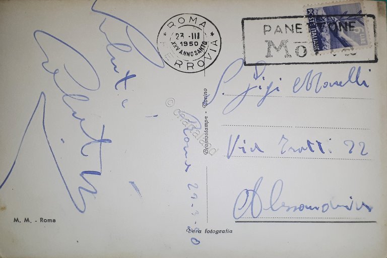 Cartolina - Saluti da Roma - 1950