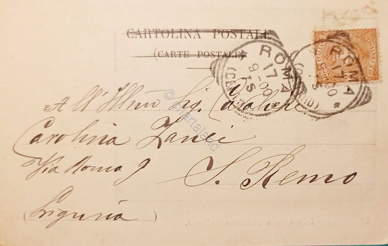 Cartolina - Saluti da Roma - Salone della Biblioteca Vaticana …