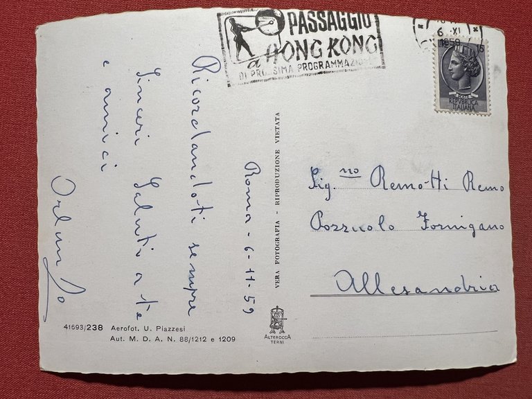 Cartolina - Saluti da Roma - Vedute diverse - 1959