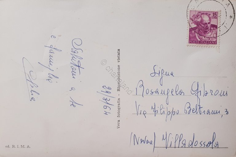 Cartolina - Saluti da Sarsina - 1964