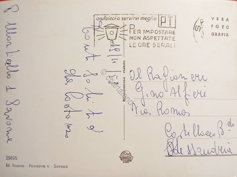 Cartolina - Saluti da Savona - Vedute diverse - 1959