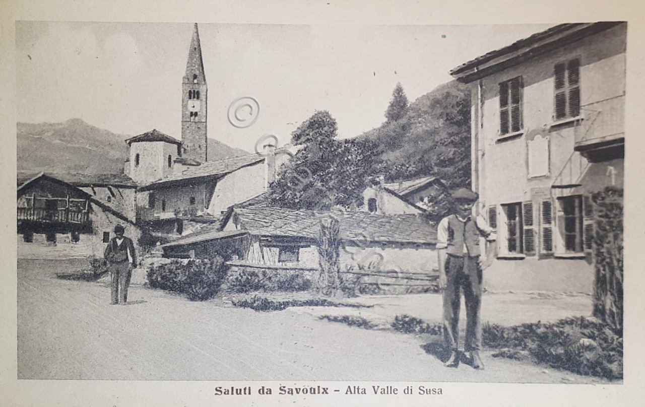 Cartolina - Saluti da Savoulx - Alta Valle di Susa …