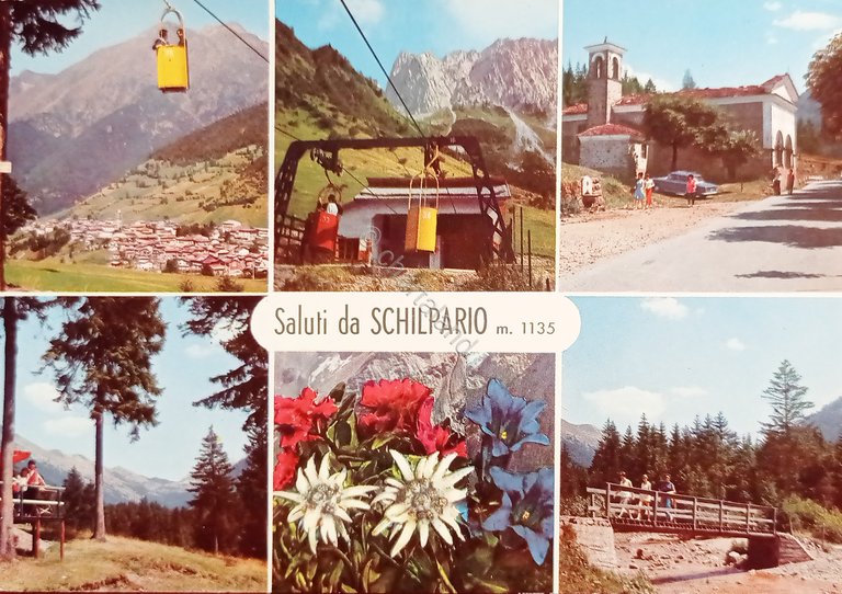 Cartolina - Saluti da Schilpario ( Bergamo ) - Vedute …