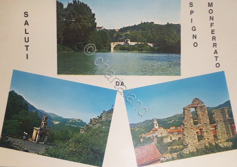 Cartolina - Saluti da Spigno Monferrato - Ponte Romano - …