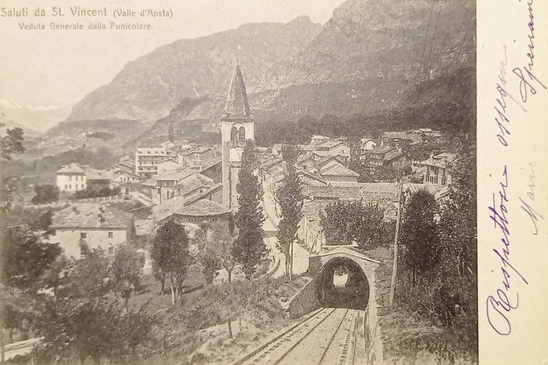 Cartolina - Saluti da St. Vincent - Veduta Generale dalla …