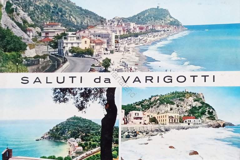 Cartolina - Saluti da Varigotti - Vedute diverse - 1968