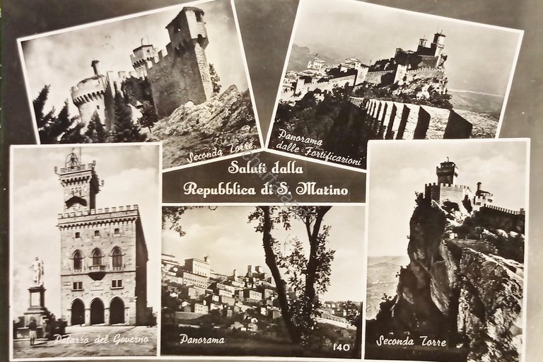Cartolina - Saluti dalla Repubblica di San Marino - Vedute …