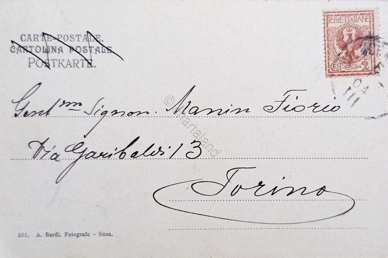 Cartolina - Saluti dalle Valle di Susa - Piano San …