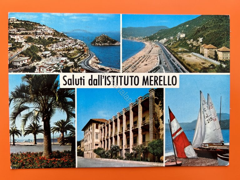 Cartolina - Saluti e Ricordo del Mare di Spotorno ( …