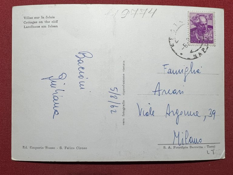 Cartolina - San Felice Circeo ( Latina ) - Villini …