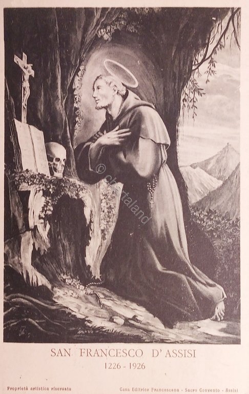 Cartolina - San Francesco d'Assisi - 1939