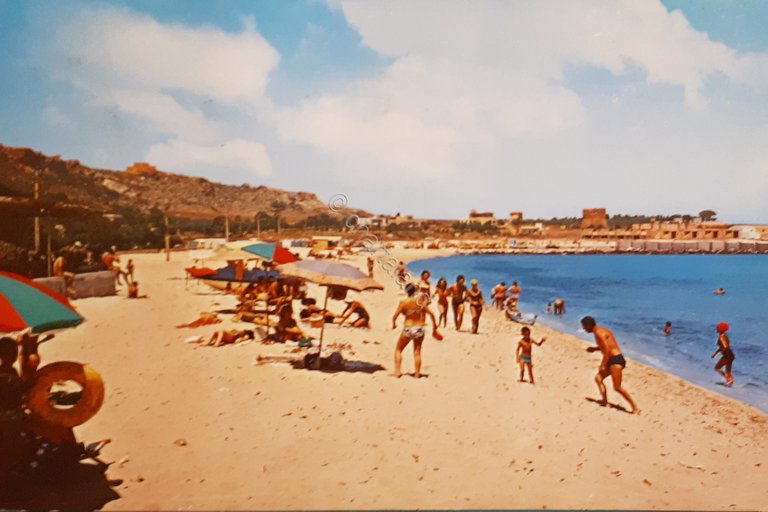 Cartolina - San Vito Lo Capo - Spiaggia - 1972