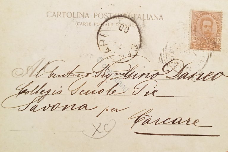 Cartolina - Sanremo - Corso Imperatrice - 1900