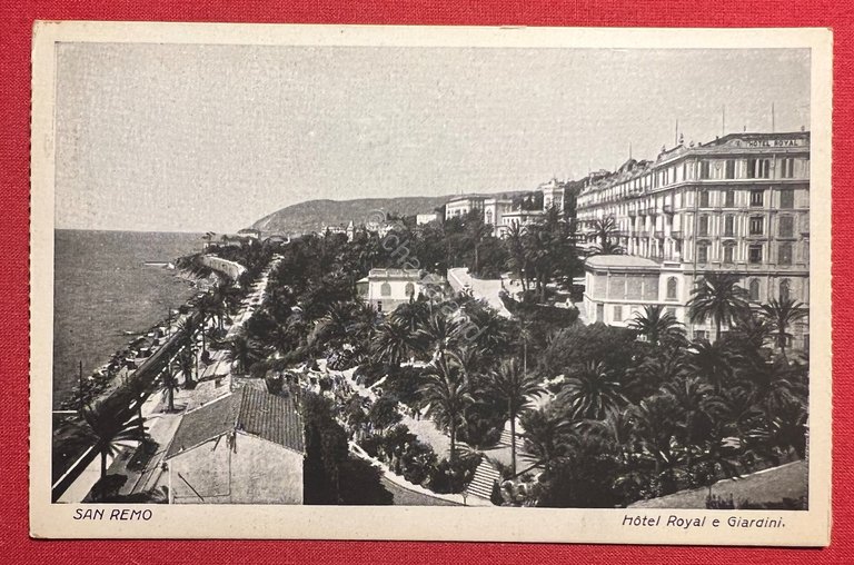 Cartolina - Sanremo - Hotel Royal e Giardini - 1925 …