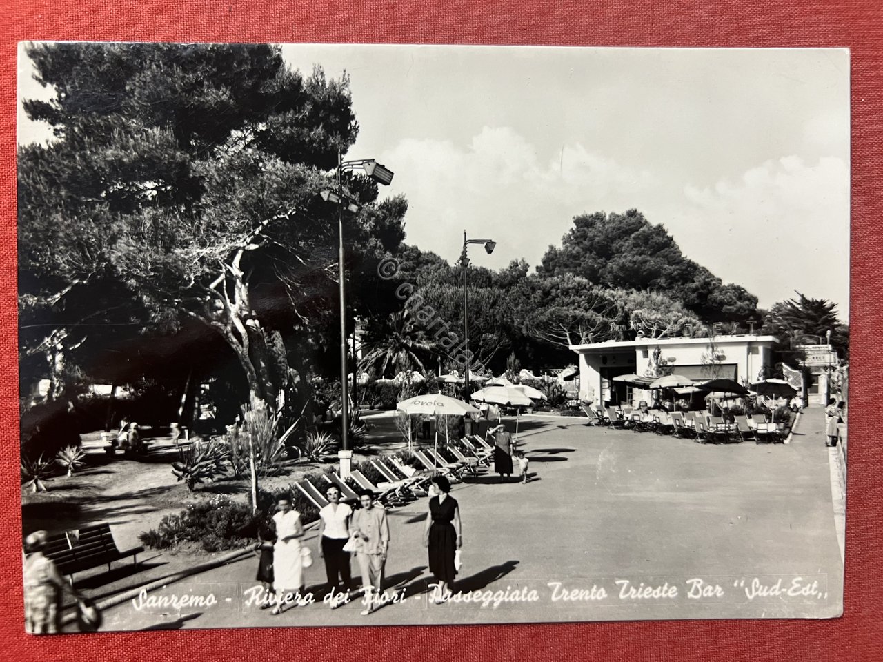 Cartolina - Sanremo - Passeggiata Trento Trieste Bar Sud-Est - …