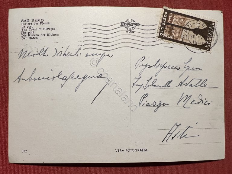 Cartolina - Sanremo - Riviera dei Fiori - Il Porto …