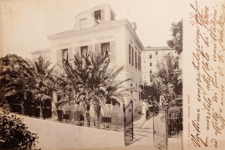 Cartolina - Sanremo - Villa Clementina - 1905