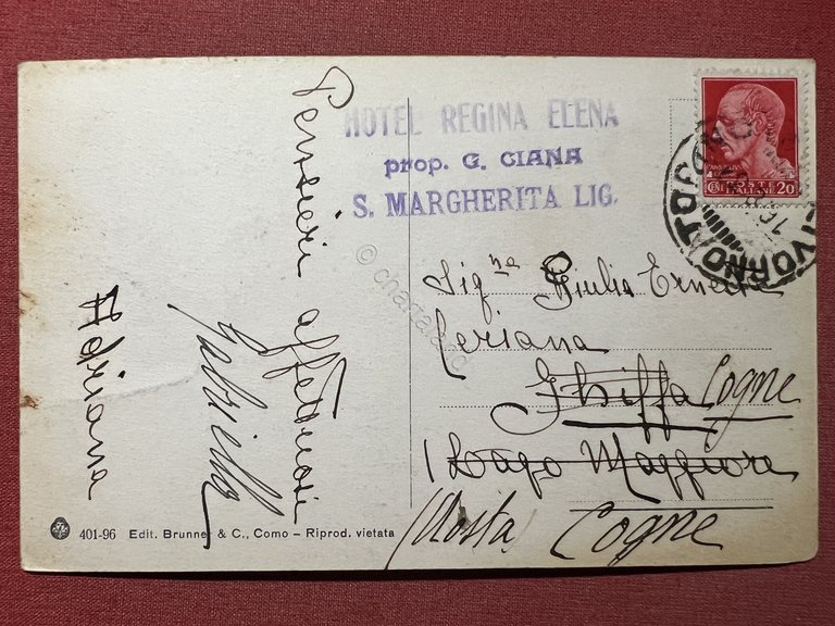 Cartolina - Santa Margherita Ligure ( Genova ) - Hotel …