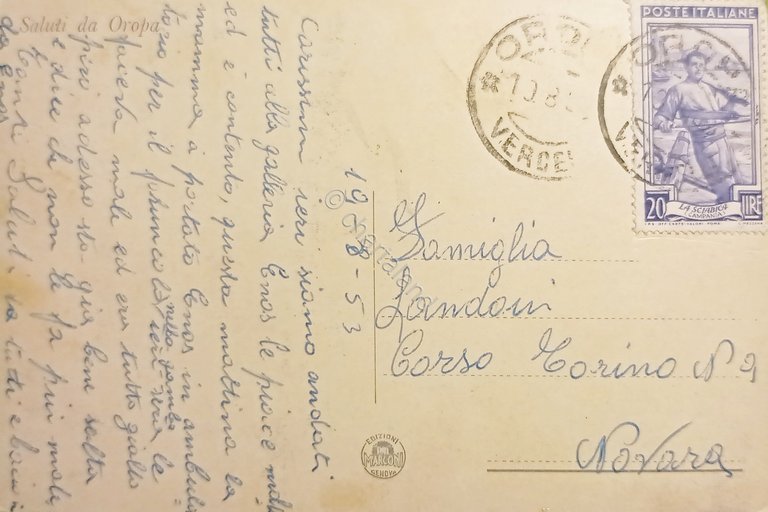 Cartolina - Santuario d'Oropa - La teleferica e la Chiesa …