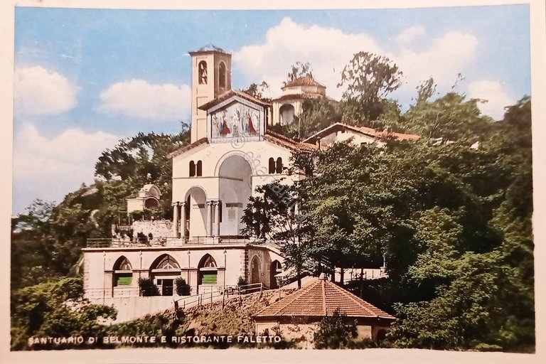 Cartolina - Santuario di Belmonte e Ristorante Faletto - Valperga …