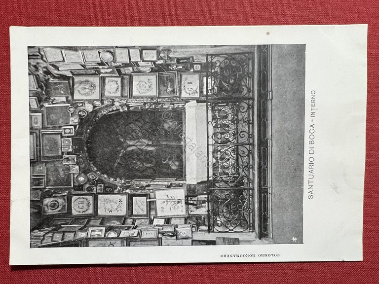 Cartolina - Santuario di Boca ( Novara ) - Interno …