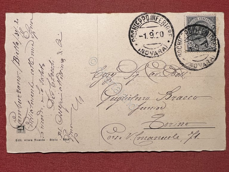 Cartolina - Santuario di Oropa ( Biella ) - 1920